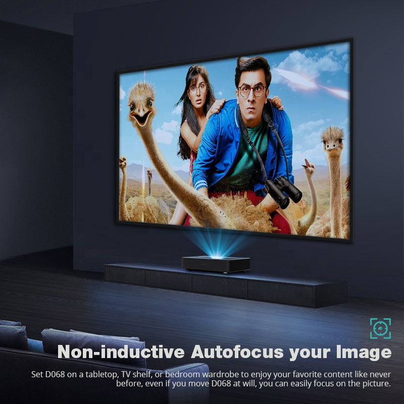 Ultra Short Throw Laser Projector 4K - Hotack Hot Sale D068 6500 Lumens