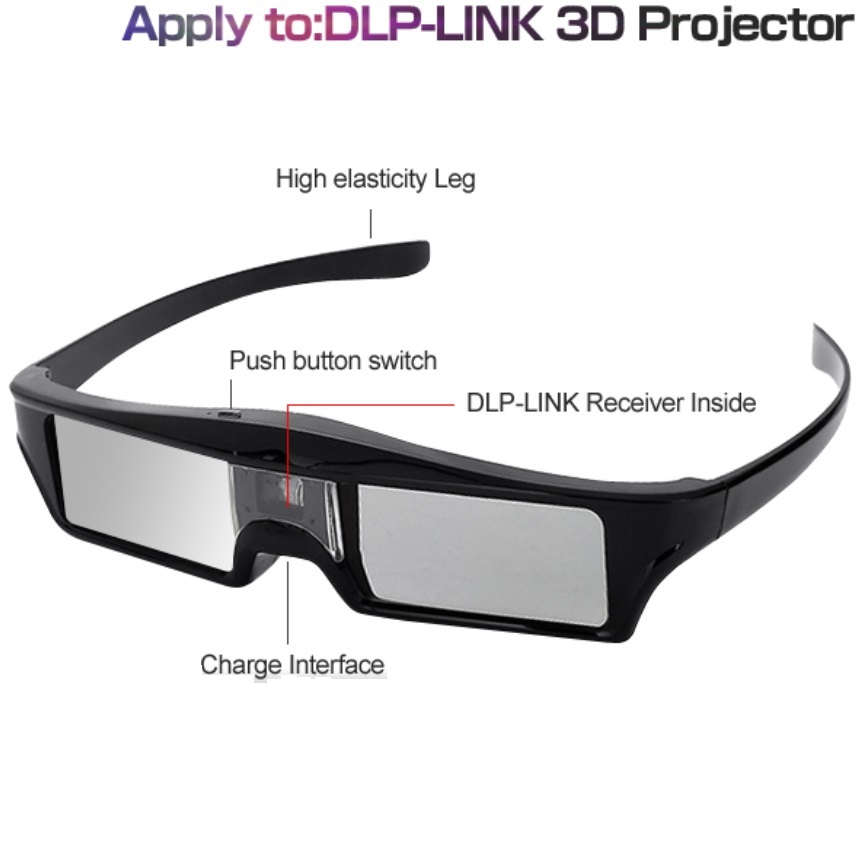 Active 3D Glasses Dlp Link Projector - ELECTSHONG DLP 3D Màn Trập Chủ
