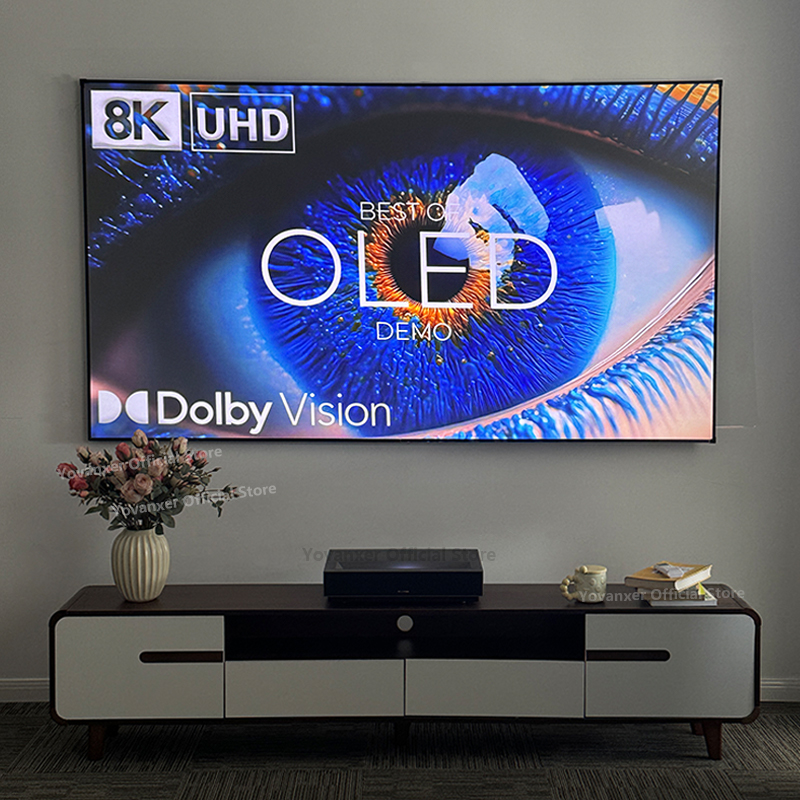Ultra Short Throw Laser Projector 4K - 80 Inch New Fresnel 5.0 Pro