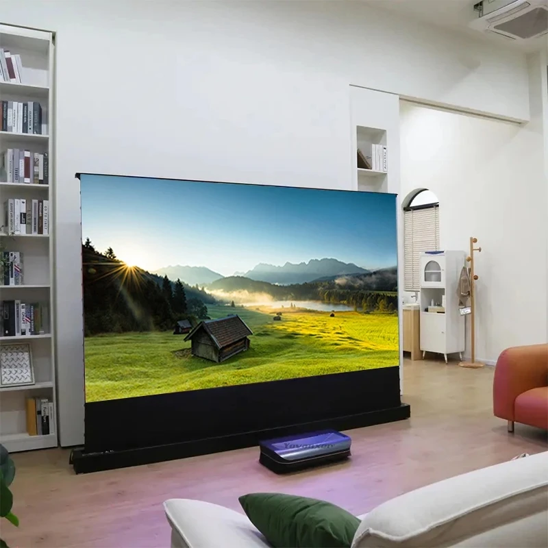 Projector Screen 120 Inch Motorized Ambient - 120 Inch Electric Floor Rising ALR