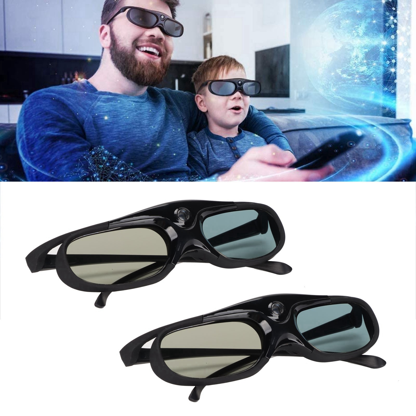 Active 3D Glasses Dlp Link Projector - 144Hz 3D Active Shutter Glasses DLP