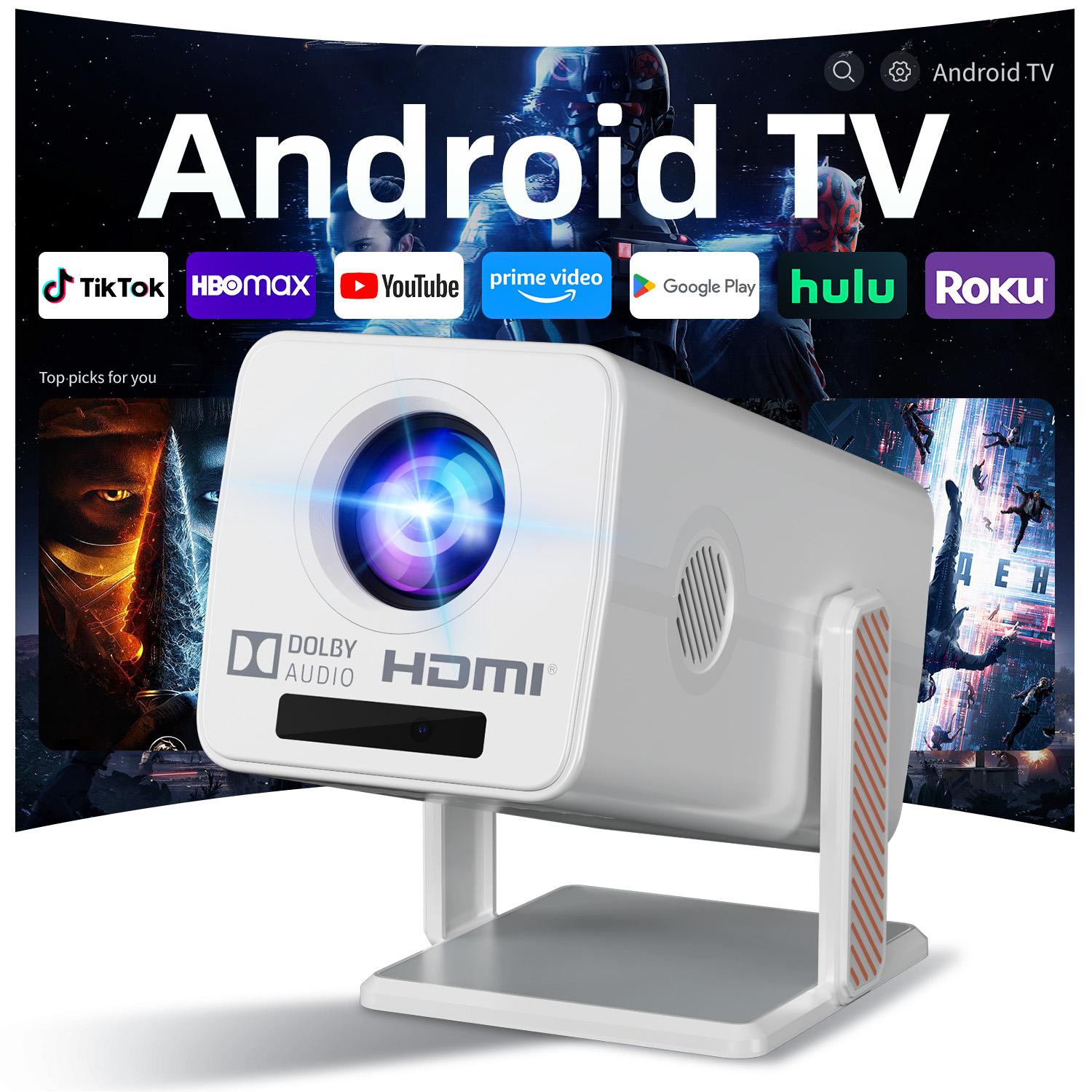 Auto Focus Keystone Correction Projector - HM103 Smart Android 13 Projector Native