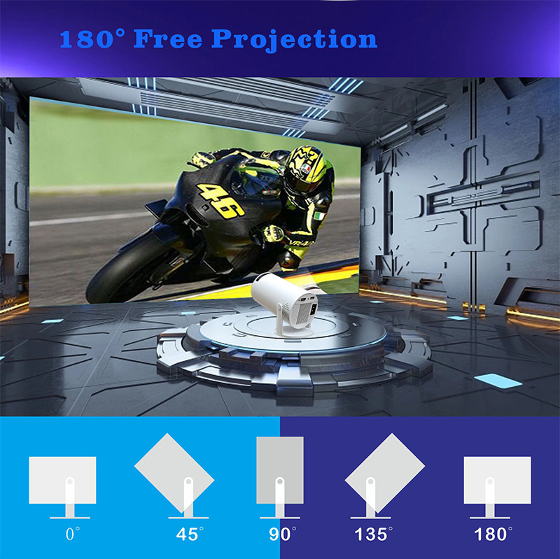 1080P Portable Projector, 200  - đánh giá và giá 4K Smart Projector Android 11 Wifi 6