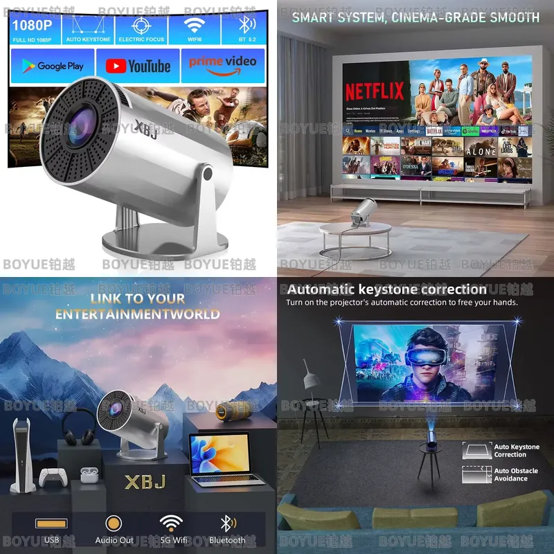 4K Android 11 Portable Project - đánh giá và giá 4K Smart Projector Android 11 Wifi 6