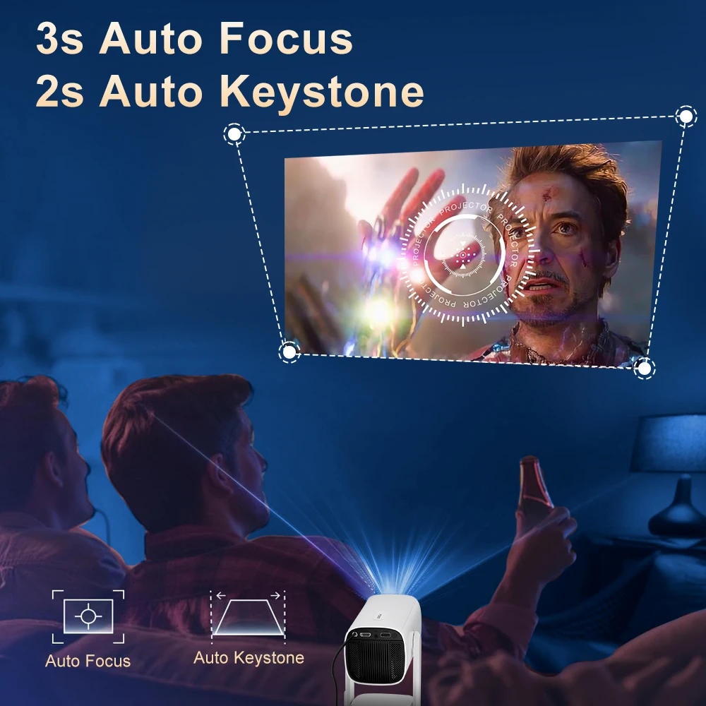 ZDSSY 4K Projector K2 Smart An - đánh giá và giá Auto Focus Keystone Correction Projector