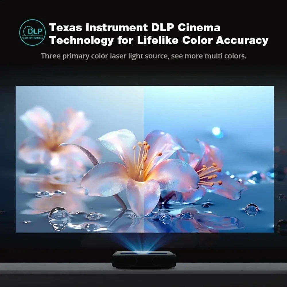 Laser Projector 4k HD 3 Color  - đánh giá và giá Ultra Short Throw Laser Projector 4K