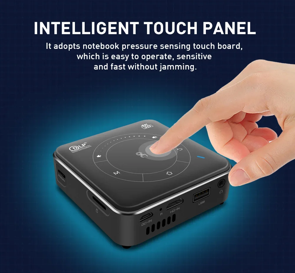Mini 3D Portable Projector 4K  - đánh giá và giá Mini Portable Projector Rechargeable Battery
