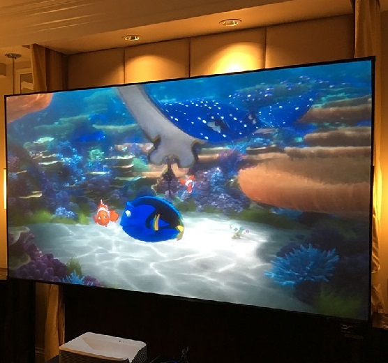 120-Inch Ambient Light Rejecti - đánh giá và giá Ultra Short Throw Laser Projector 4K