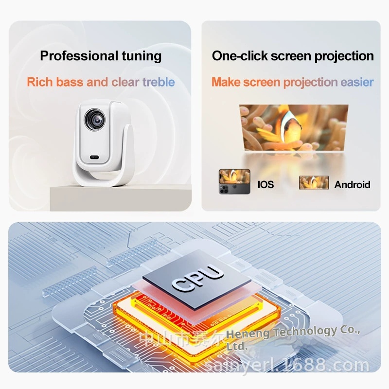 Saier B13 Projector Automatica - đánh giá và giá Auto Focus Keystone Correction Projector