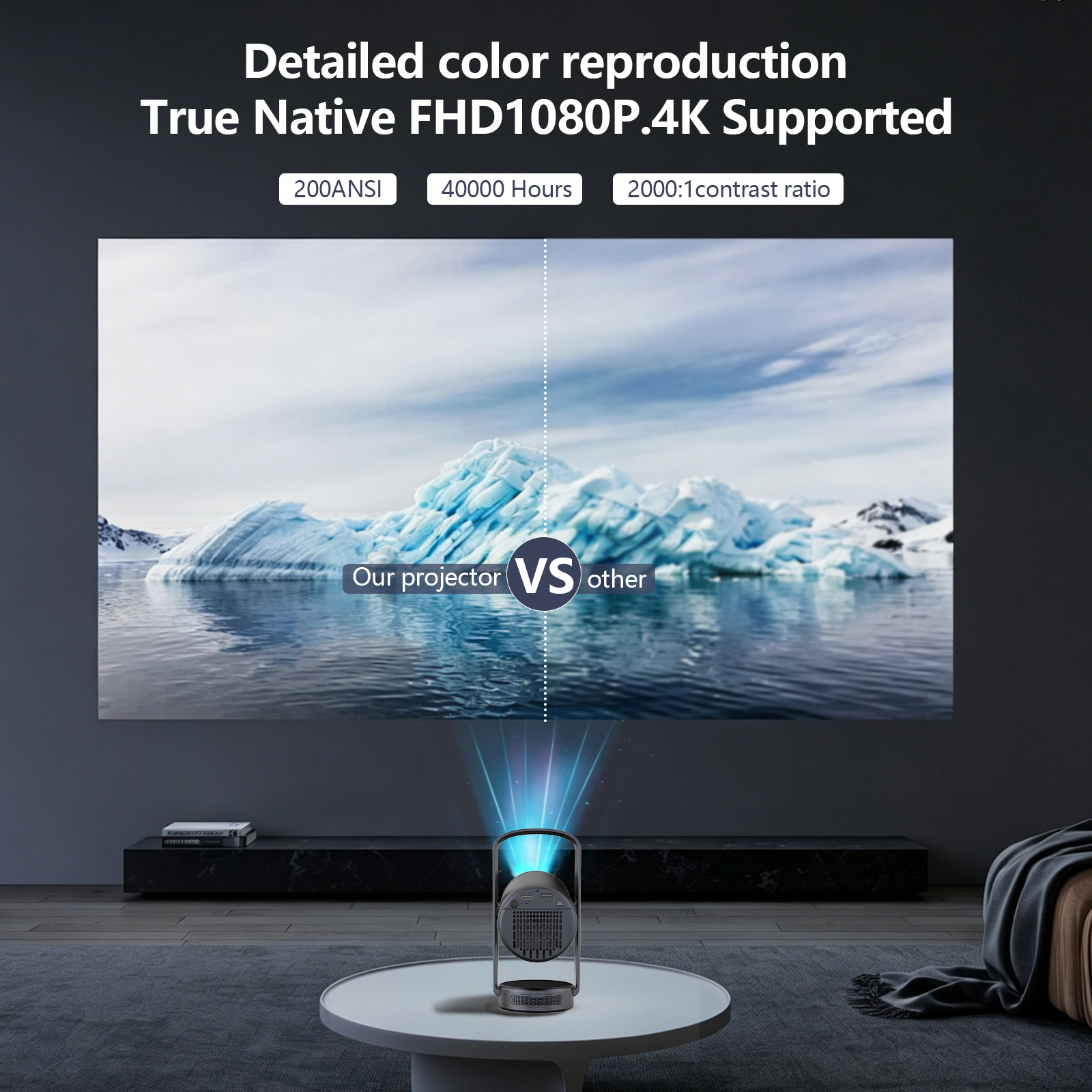 2026 New Smart Portable Projec - đánh giá và giá Auto Focus Keystone Correction Projector