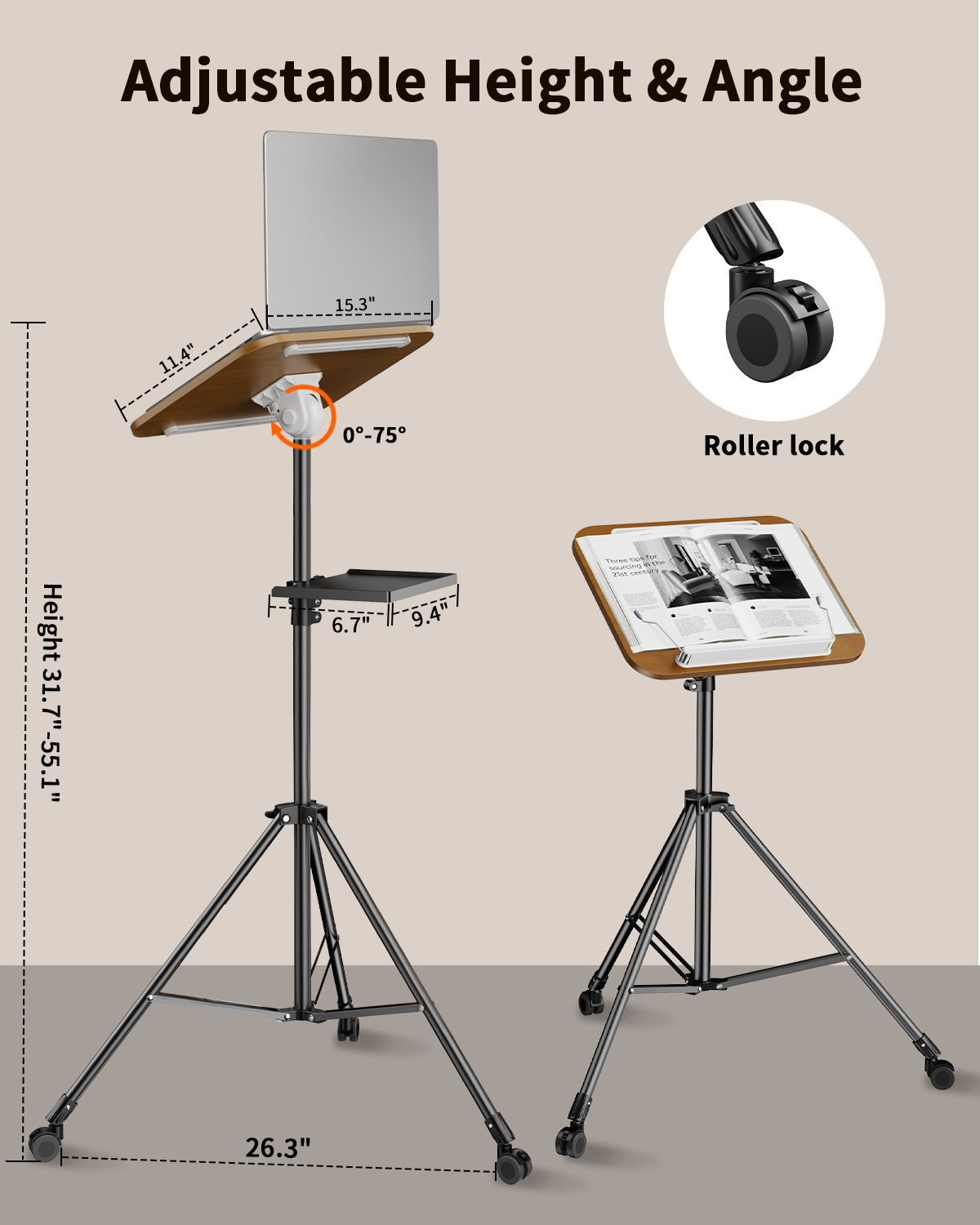 Oatsbasf Portable Laptop Tripo - đánh giá và giá Projector Floor Stand Tripod Adjustable