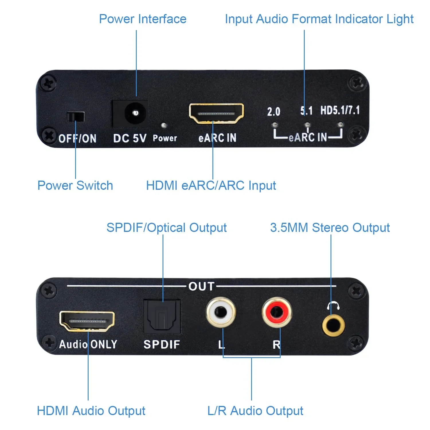 Bộ chuyển đổi HDMI EARC ARC sa - đánh giá và giá Optical Audio Hdmi Earc Extractor