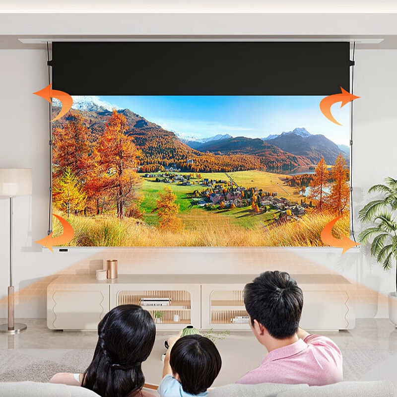 16:9 Motorized Ceiling Recesse - đánh giá và giá Alr Ambient Light Rejecting Projector Screen