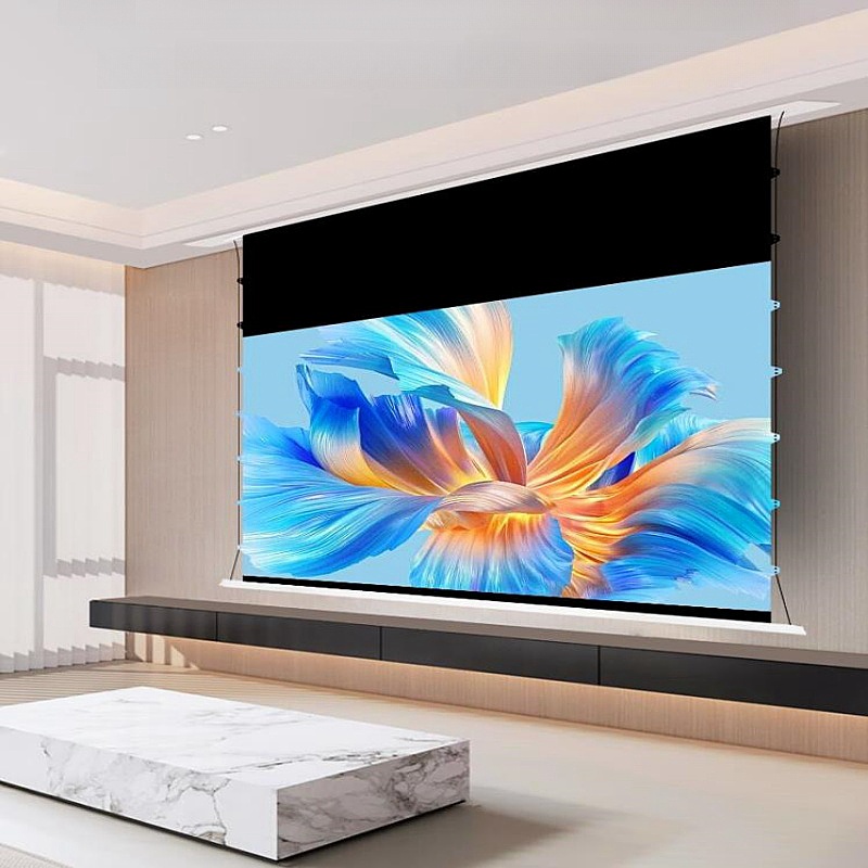 16:9 Motorized Ceiling Recesse - đánh giá và giá Alr Ambient Light Rejecting Projector Screen