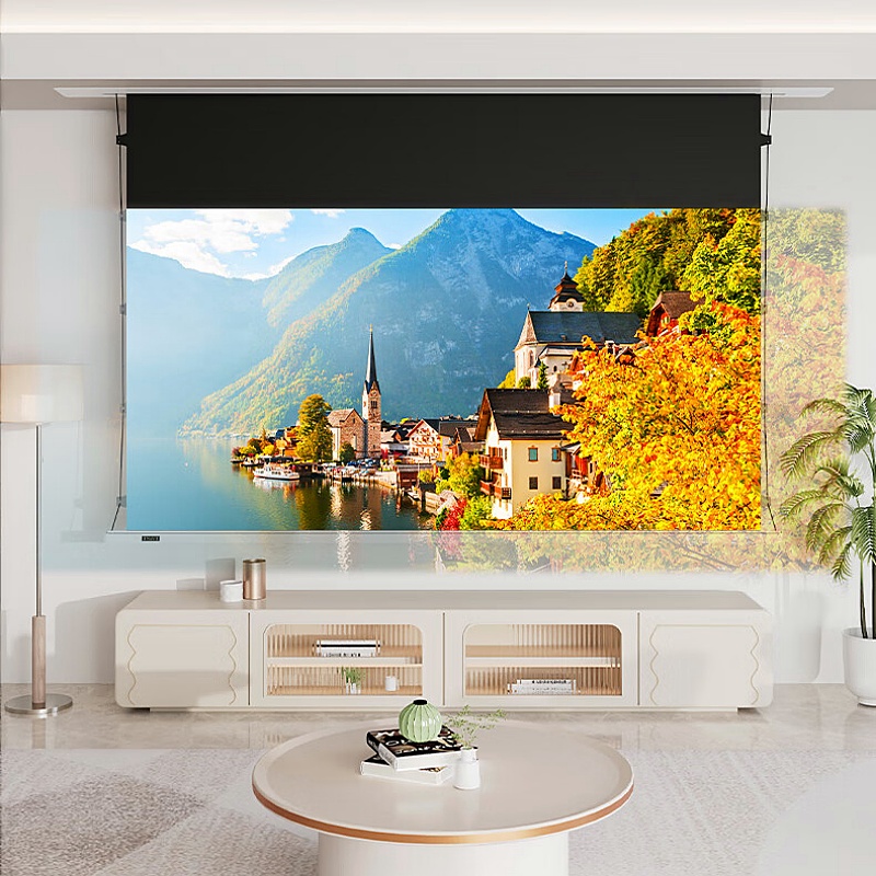 16:9 Motorized Ceiling Recesse - đánh giá và giá Alr Ambient Light Rejecting Projector Screen