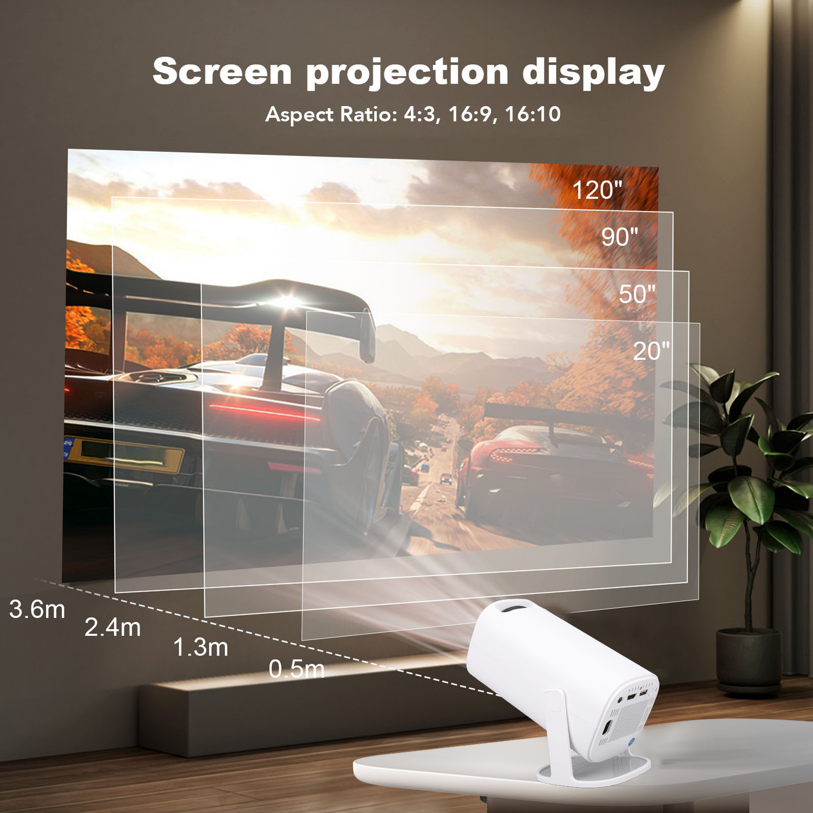 P30 1080P FHP 4K LED Projector - đánh giá và giá 4K Smart Projector Android 11 Wifi 6