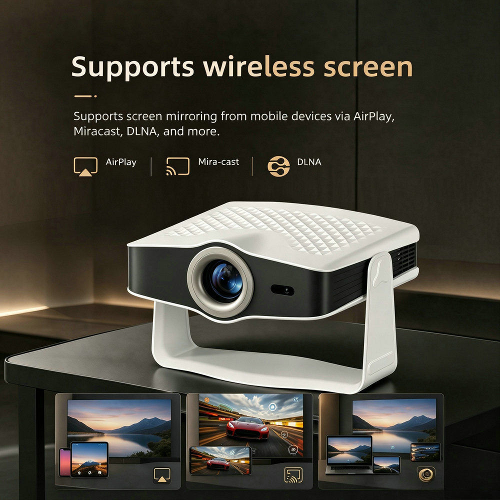 LCD Projector Native 1080P 500 - đánh giá và giá Auto Focus Keystone Correction Projector