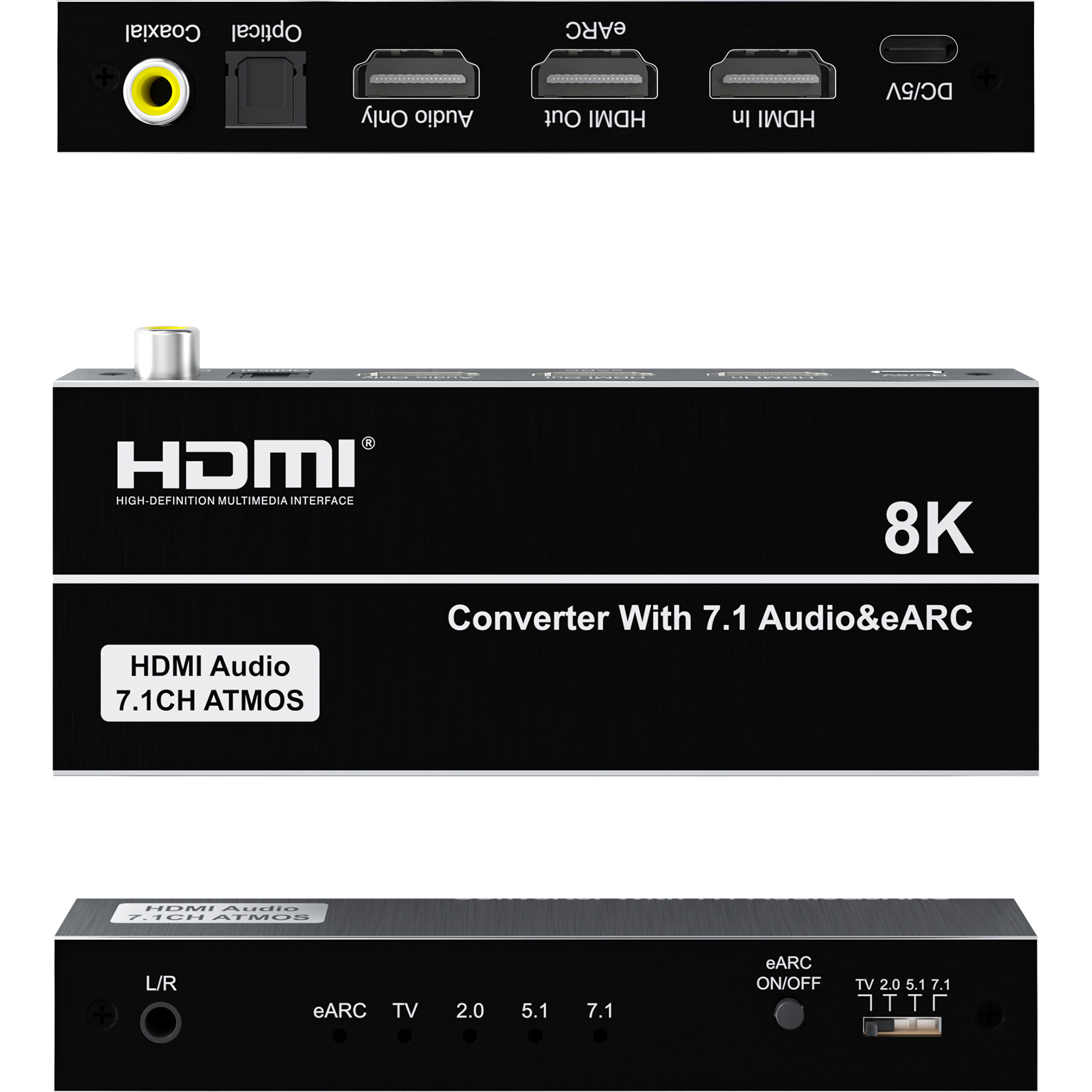 8K HDMI Audio Extractor with e - đánh giá và giá Optical Audio Hdmi Earc Extractor
