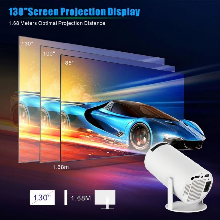 HY300 pro mini Smart Projector - đánh giá và giá 4K Smart Projector Android 11 Wifi 6