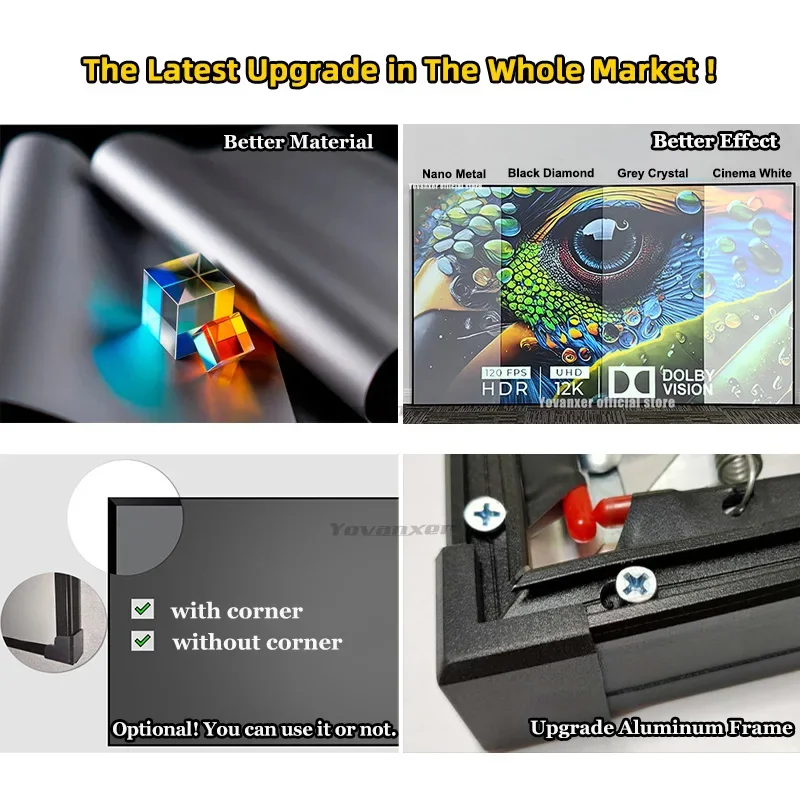 Popular Sizes Ambient Light Re - đánh giá và giá Alr Ambient Light Rejecting Projector Screen