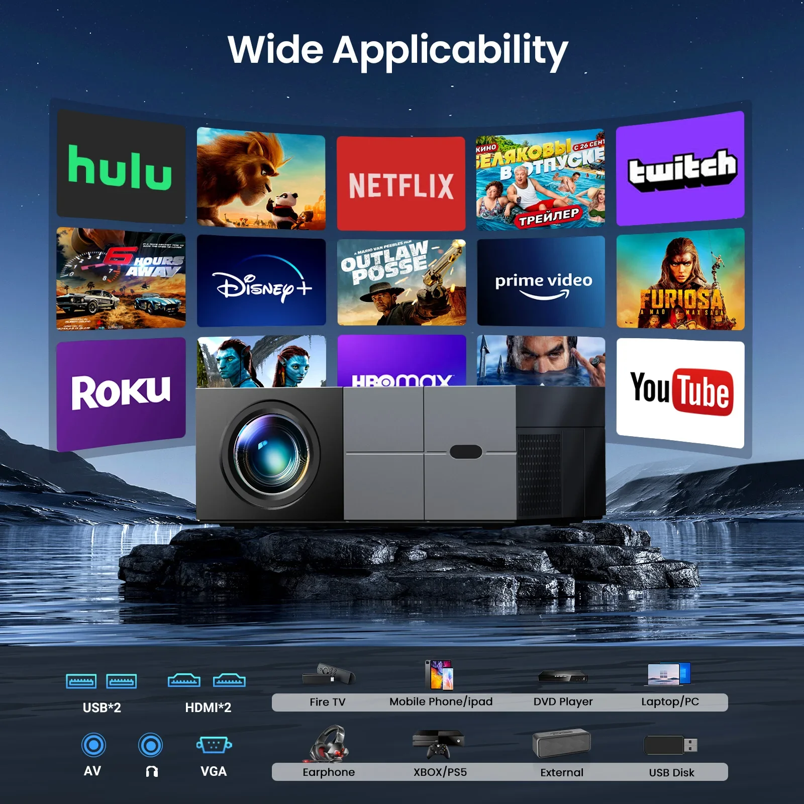 2025   Arrival 4K Smart Projec - đánh giá và giá 4K Smart Projector Android 11 Wifi 6