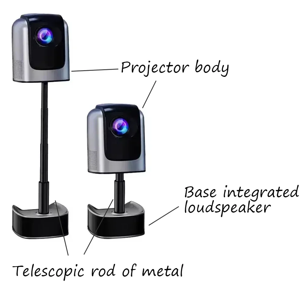 Projector Tripod HiFi Speaker  - đánh giá và giá 4K Smart Projector Android 11 Wifi 6
