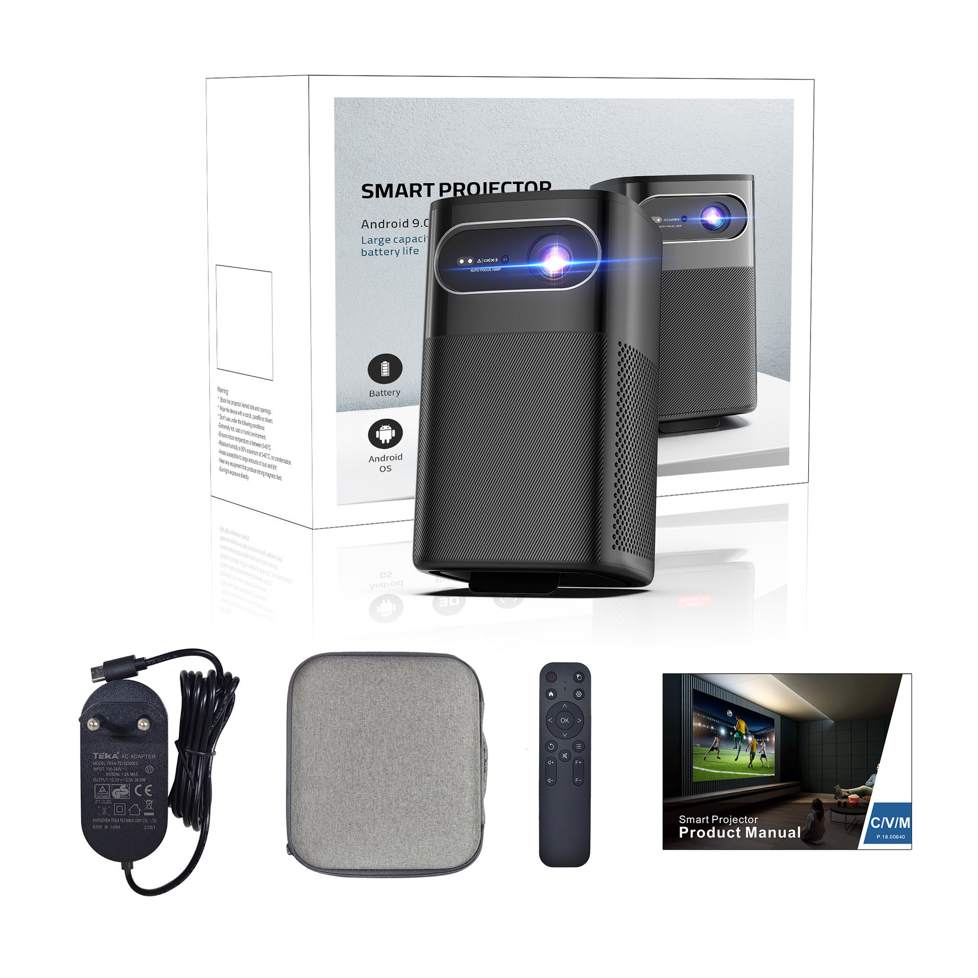 4K Support Built-in Speaker 10 - đánh giá và giá Mini Portable Projector Rechargeable Battery