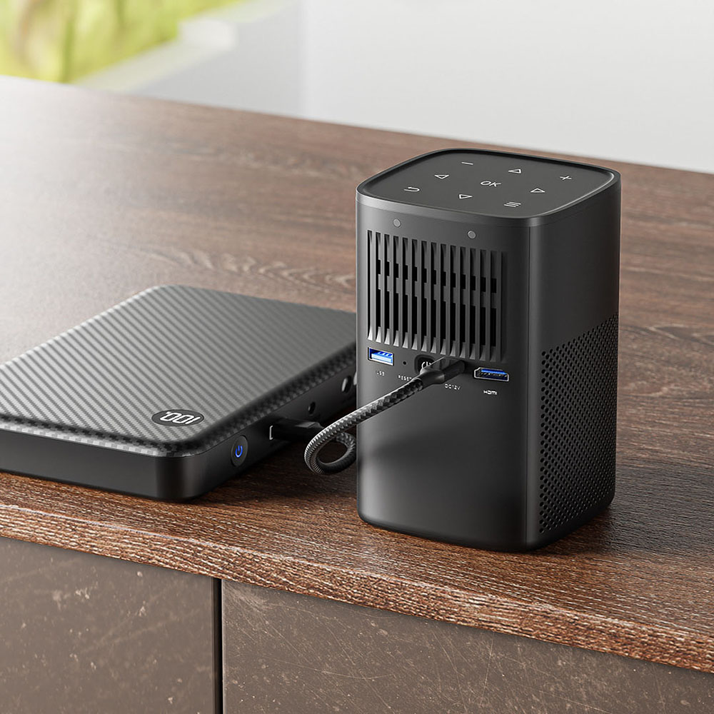 4K Support Built-in Speaker 10 - đánh giá và giá Mini Portable Projector Rechargeable Battery