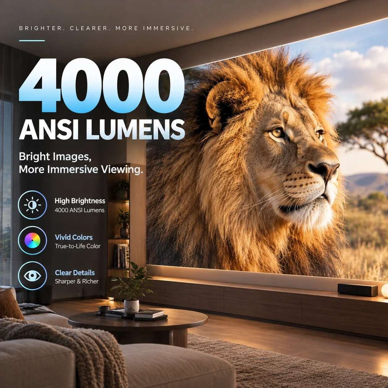 New A9T Smart Projector 4000AN - đánh giá và giá Auto Focus Keystone Correction Projector