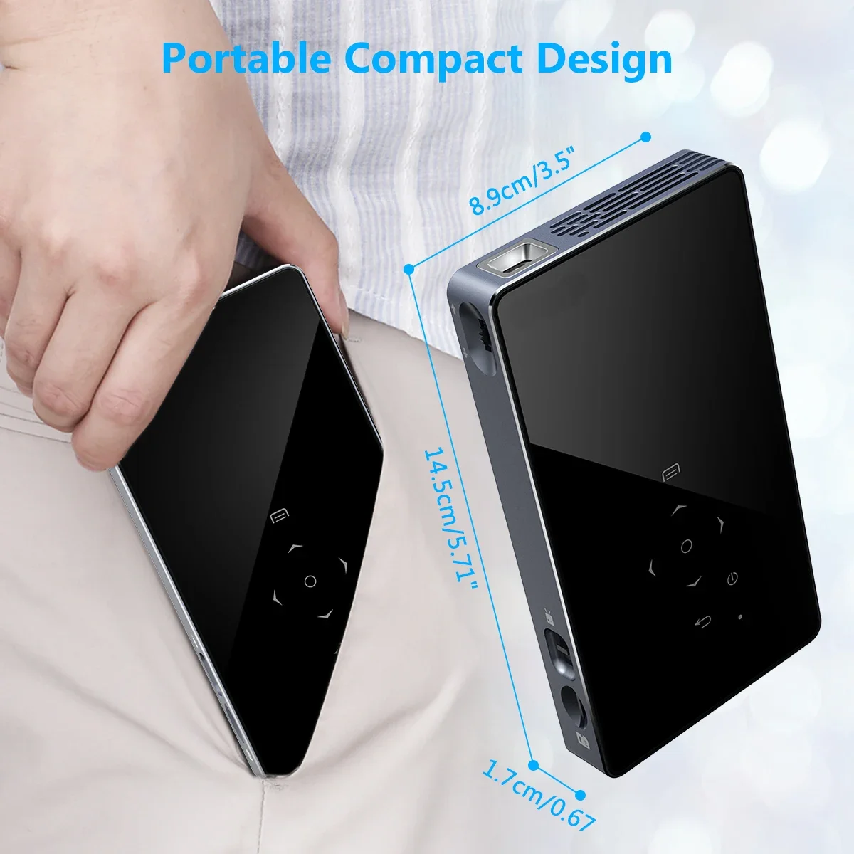 2026 Android Mini Projector P8 - đánh giá và giá Mini Portable Projector Rechargeable Battery