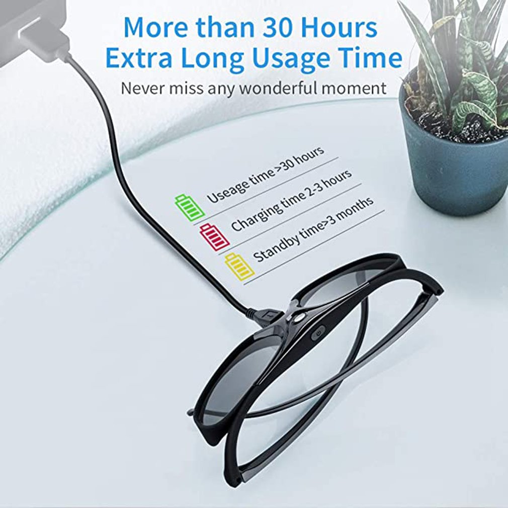 2PCS/1PC 3D Universal Glasses  - đánh giá và giá Active 3D Glasses Dlp Link Projector