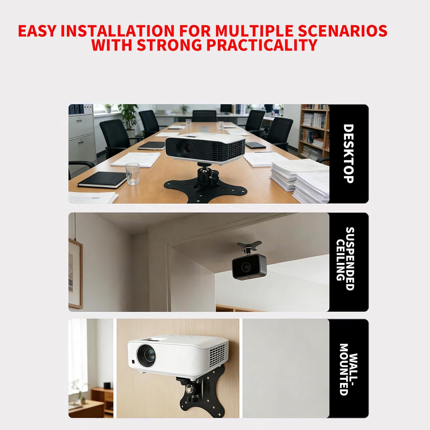 with360-Degree Ball Vertically - đánh giá và giá Projector Ceiling Mount Bracket Universal
