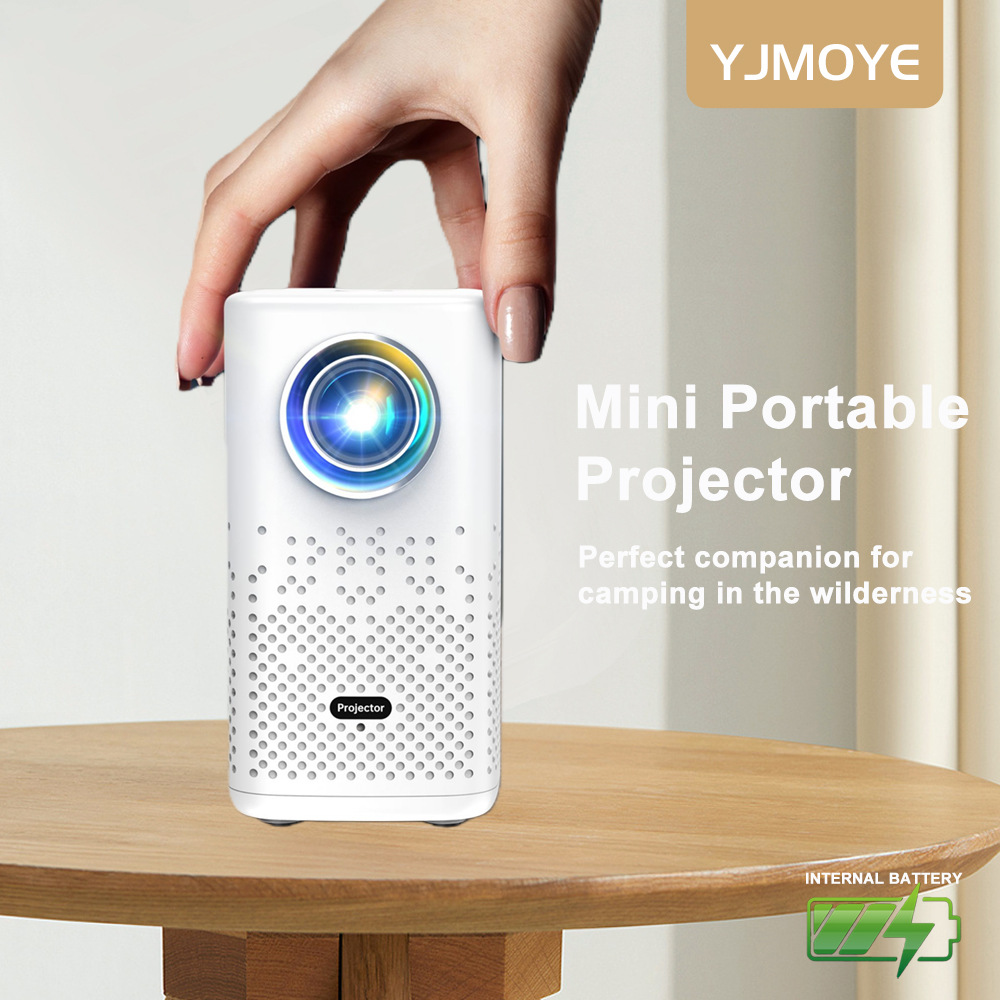 Projector with battery recharg - đánh giá và giá Mini Portable Projector Rechargeable Battery