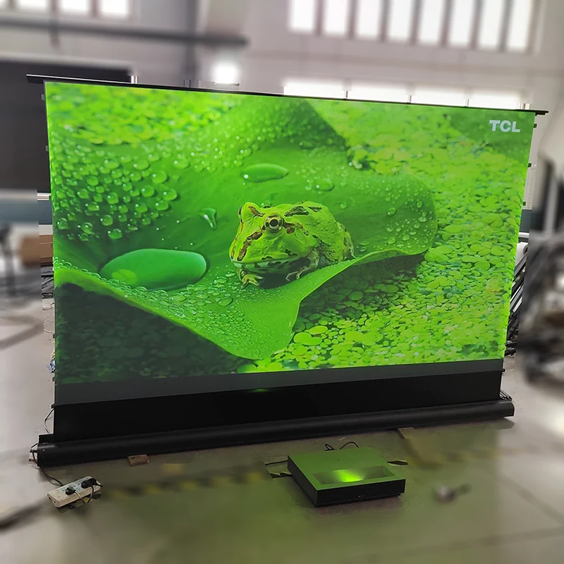 120 Inch Electric Floor Rising - đánh giá và giá Projector Screen 120 Inch Motorized Ambient