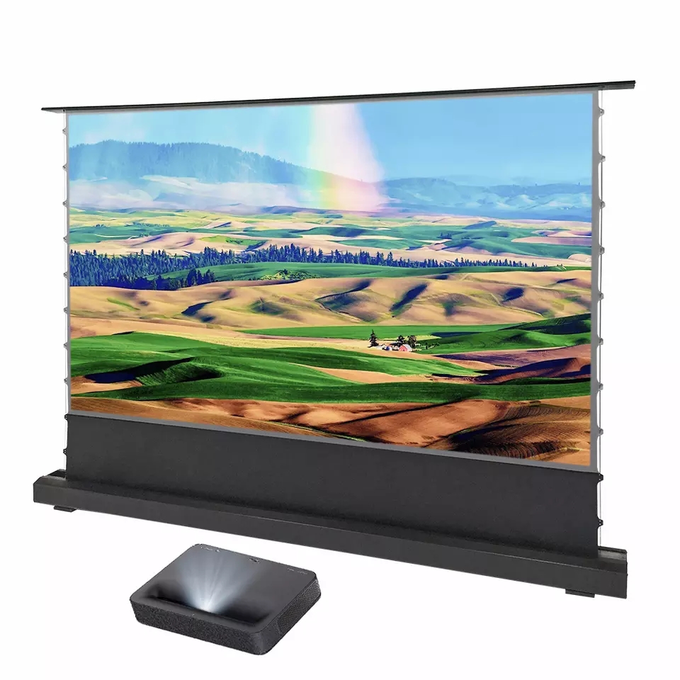 XJK Wholesale Motorized Floor  - đánh giá và giá Ultra Short Throw Laser Projector 4K