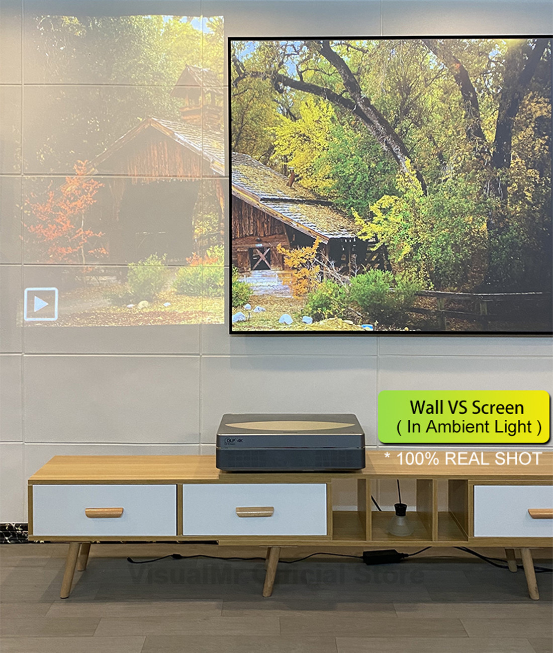 2026 MAX 150inch ALR PET Cryst - đánh giá và giá Alr Ambient Light Rejecting Projector Screen
