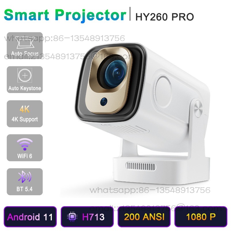 HY260PRO Mini Smart Projector  - đánh giá và giá 4K Smart Projector Android 11 Wifi 6