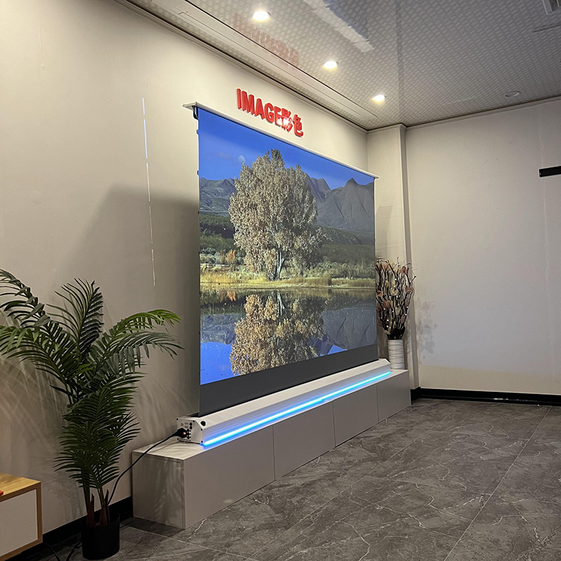 VisualMr Electric Floor Rising - đánh giá và giá Alr Ambient Light Rejecting Projector Screen
