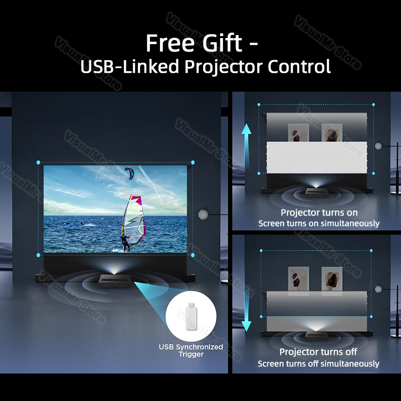 2026 Hot 120inch Electric Tab  - đánh giá và giá Projector Screen 120 Inch Motorized Ambient
