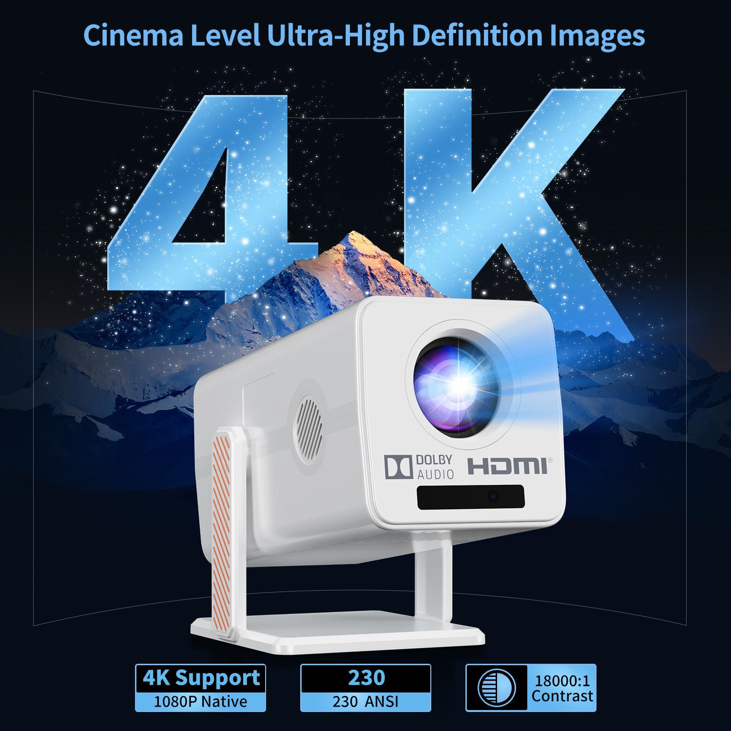 HM103 Smart Android 13 Project - đánh giá và giá Auto Focus Keystone Correction Projector