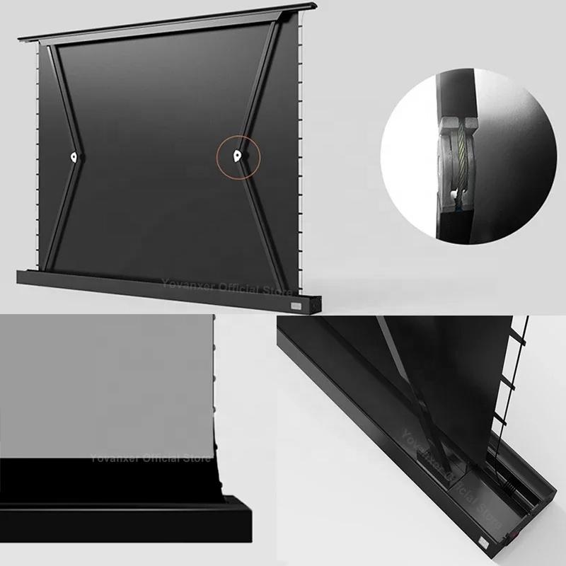 120 Inch Motorized Floor Risin - đánh giá và giá Alr Ambient Light Rejecting Projector Screen