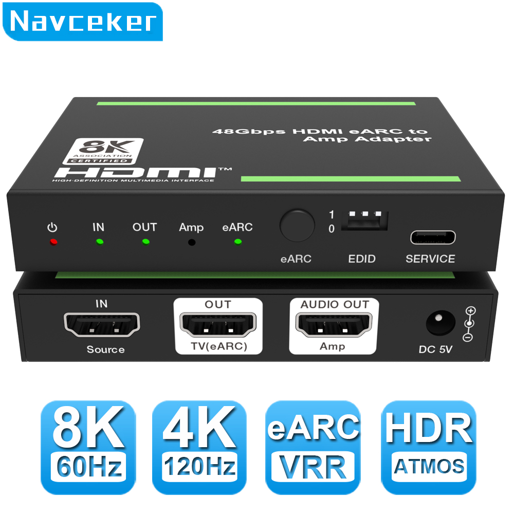 Navceke 4K 120Hz HDMI 2.1 EARC - đánh giá và giá Optical Audio Hdmi Earc Extractor